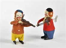 Schuco, 2x Solisto Clown mit Geige