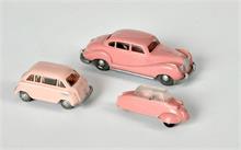 Siku, 3 Fahrzeuge in rosa