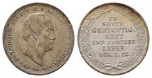 Sachsen, Friedrich August II. 1836-1854, 1/6 Taler 1854