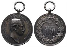 Sachsen, Friedrich August III. 1904-1918, Tragbare Silbermedaille o.J. (1905)