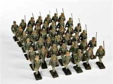 Lineol, 40 marschierende Soldaten