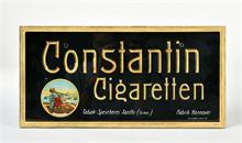 Glasschild "Constantin Cigaretten"