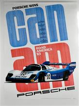Porsche Plakat "Road America 83",