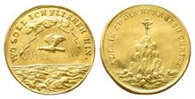 Brandenburg Preußen, Friedrich Wilhelm I. der Soldatenkönig, 1713-1740, Goldmedaille zu einem Dukaten o.J. (1732)