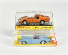 Dinky, Cragstan, 2 x Corvette