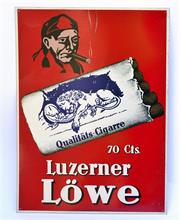 Luzerner Löwe, Blechschild (um 1950)