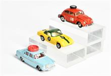 Corgi Toys, Austin, Lotus Elan & VW Käfer