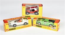 Corgi Toys, 3 Whizzwheels Fahrzeuge