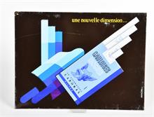 Gauloises Cigarettes, Blechschild