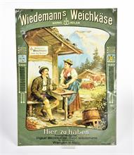 Wiedemanns Weichkäse, Blechschild