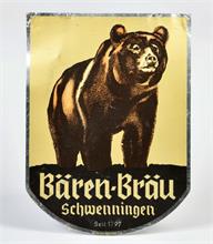 Bären-Bräu-Blechschild