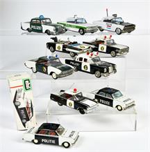 10 Polizeiautos