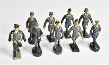 Lineol, Elastolin, Göring in Luftwaffenuniform mit 8 Luftwaffenoffizieren