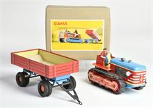Gama, Raupentraktor mit Anhänger