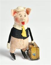 Schuco, Schweinchen mit Koffer