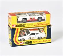 Corgi Toys, Porsche Carrera 6 + Ford 3 litre Capri GT