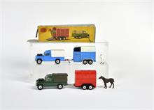 Corgi Toys, 2x Land Rover + Trailer