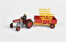 Corgi Toys, Massey Ferguson Traktor mit Anhänger