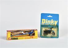 Corgi Toys, John Woolfe Dragster Whizzwheels + Dinky Yamaha 250 Mx