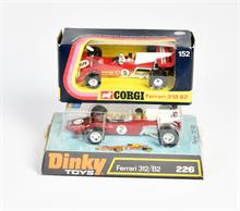 Dinky Toys, Corgi Toys, 2x Ferrari 312 B2