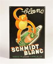 Schmidt Blanc, Blechschild