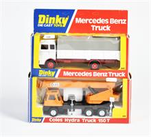 Dinky Toys, 940 Mercedes Benz Truck + 980 Coles Hydra Truck 150T