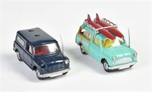 Corgi Toys, 2x Austin Mini Van