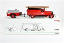 Märklin, Feuerwehr mit Anhänger 19035