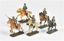 Lineol, 5 Soldaten zu Pferd