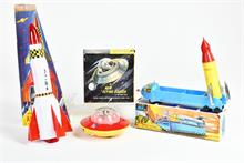 234 Space Rocket, 356 New Flying Saucer & 425 Apollo X