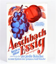 Aeschbach Essig, Blechschild