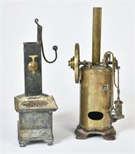 Radiguet, Stehende Dampfmaschine + Wasserpumpe
