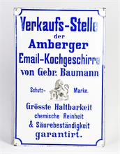 Amberger Email-Kochgeschirr, Emaillesschild