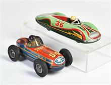 Bandai, Rocket Racer + Modern Toys, Rennwagen