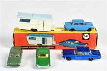 Siku, Opel Kapitän mit Caravan, Opel Kadett, VW 1500, Citroen