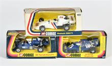Corgi Toys, 3 Rennwagen Nr. 158, 160, 161