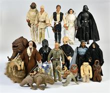 Hasbro u.a., 19 Star Wars Figuren (1970 - 1990er Jahre)