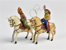 Köhler, Indianer und Cowboy auf Pferd
