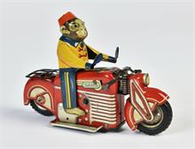 Gama, Affe auf Motorrad