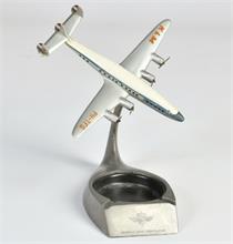 Lockheed Super Constellation KLM Flugzeugmodell mit Aschenbecher