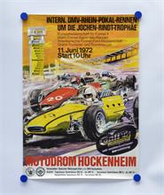 3 Rennplakate, Hockenheimring, 1970er Jahre