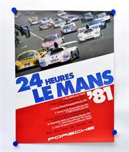 Porsche Plakat, Le Mans 1981