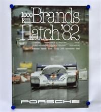 Porsche Plakat, Brands Hatch 82