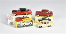 Dinky Toys, Opel Commondore, DAF, Moskvitch