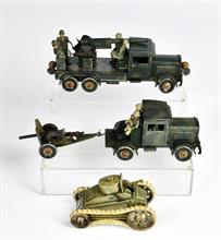 Tippco, 2 Fahrzeuge + Gama, Panzer