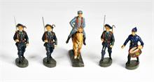 Elastolin, Lineol, General und 4 italienische Soldaten