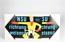 NSU, 2 Glanzpappe-Schilder