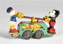 Lionel, Disney Handcar, Mickey + Donald