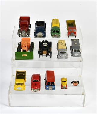 Tri-Ang Minic Toys, Fischer u.a.,  12 Fahrzeuge