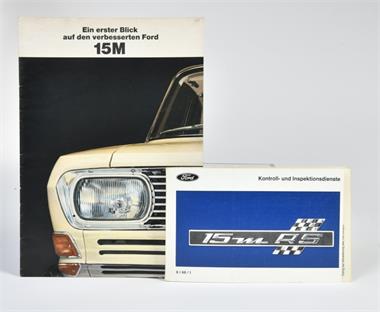 Ford, Bedienungsanleitung 15m RS & Verkaufsprospekt 15m P6